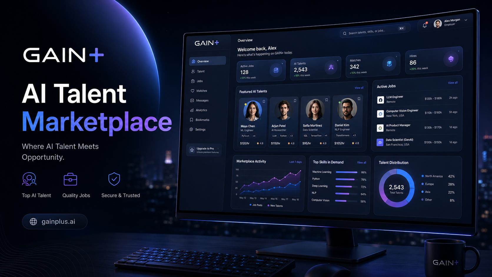 GAIN+ | AI Talent Marketplace Platform project by Zenkai Media